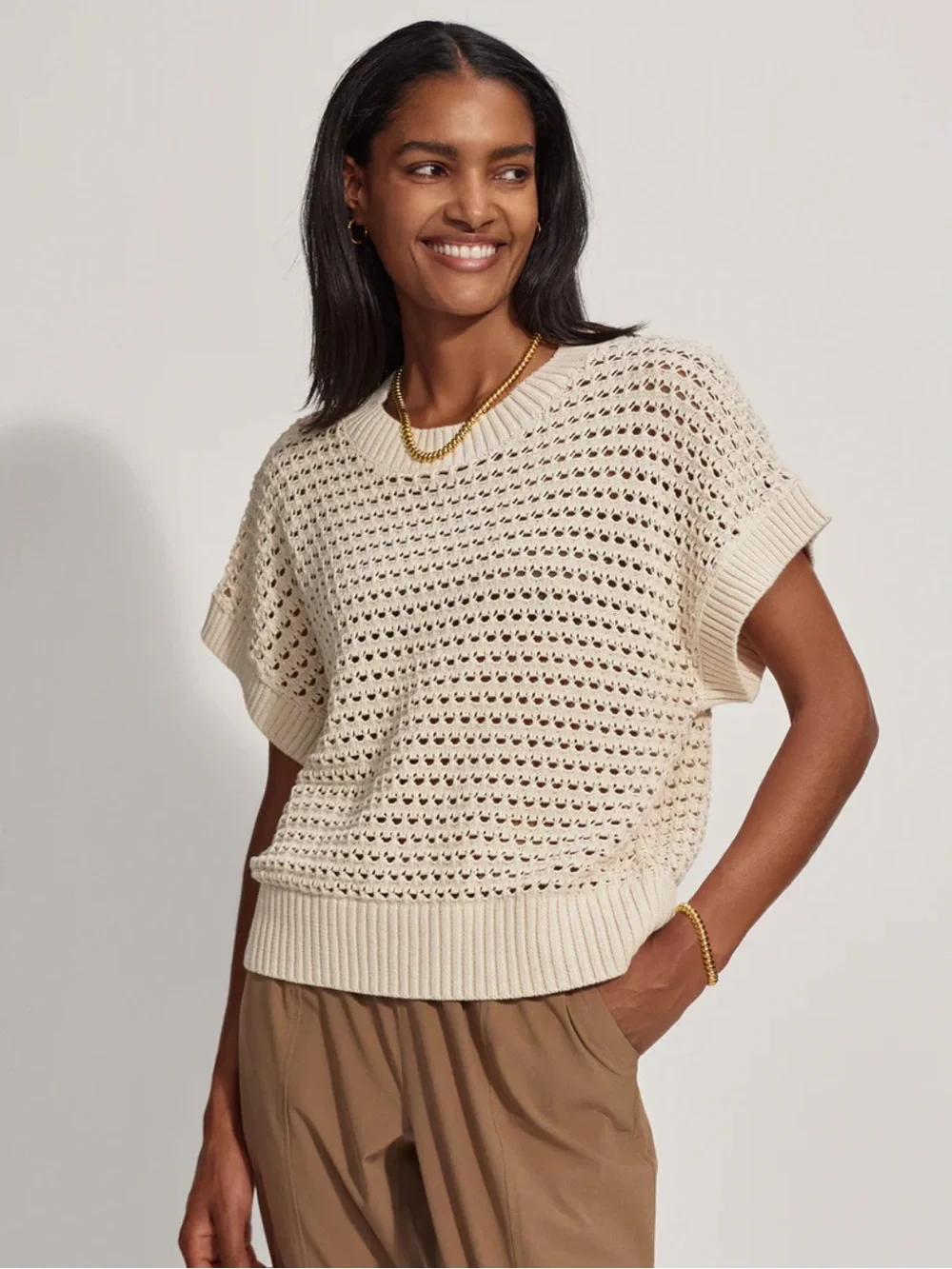 Varley Julianna Sweater | Birch | Size Large - Picture 1 of 13